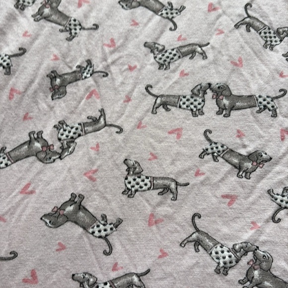 La Vie en Rose Dachshund Print Nightgown – Size M | Dog Lover Loungewear | - Picture 3 of 6